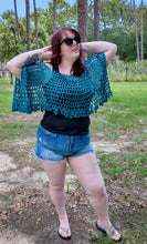 Load image into Gallery viewer, String of Pearls Poncho PATTERN - Crochet Top PATTERN - Sizes: Small - XL