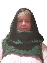 Load image into Gallery viewer, Matrixx Hood, Crochet Matrixx Cowl, TikTok Viral Matrixx Cowl, Hooded Cowl - MADE TO ORDER