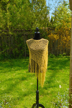 Load image into Gallery viewer, GOLD Diagonal Poncho