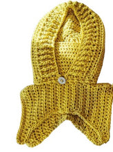 Load image into Gallery viewer, Gold Matrixx Hood, Crochet Matrixx Cowl, TikTok Viral Matrixx Cowl, Hooded Cowl