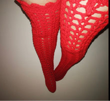 Load image into Gallery viewer, Thigh High Crochet Sock Slippers