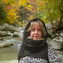 Load image into Gallery viewer, MADE TO ORDER - Matrixx Hood, Crochet Matrixx Cowl, TikTok Viral Matrixx Cowl, Hooded Cowl