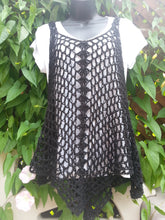 Load image into Gallery viewer, French Crochet Lacy Tank Top PATTERN: Easy Design, Sizes S-XXL (PDF Download)