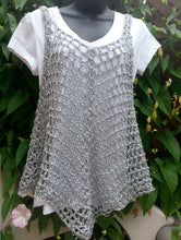 Load image into Gallery viewer, French Crochet Lacy Tank Top PATTERN: Easy Design, Sizes S-XXL (PDF Download)