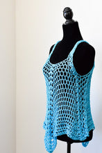 Load image into Gallery viewer, French Crochet Lacy Tank Top PATTERN: Easy Design, Sizes S-XXL (PDF Download)
