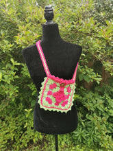 Load image into Gallery viewer, Granny Square Purse, Crochet Purse with lining