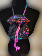 Load image into Gallery viewer, Crochet Mushroom Pouch and Bucket Hat Set, Witchycore Bag