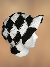 Load image into Gallery viewer, Checkered Crochet Bag & Bucket Hat Set