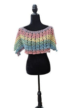 Load image into Gallery viewer, Crochet Pompom Crop Top