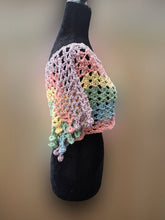 Load image into Gallery viewer, Crochet Pompom Crop Top