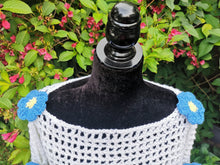 Load image into Gallery viewer, Crochet Flower Shrug, Long Sleeve Mesh Crop Top