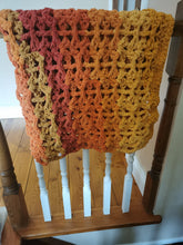 Load image into Gallery viewer, Handmade Orange Ombre Throw Blanket, Plush Acrylic Comfort