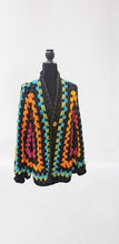 Load image into Gallery viewer, Oversized Granny Square Crochet Cardigan