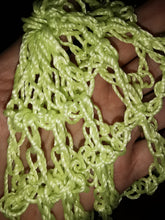 Load image into Gallery viewer, Crochet Glow in the Dark Spider Web – Halloween Decoration (44" Wide)