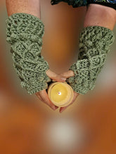 Load image into Gallery viewer, Boho Crochet Fingerless Gloves, Hand Warmers