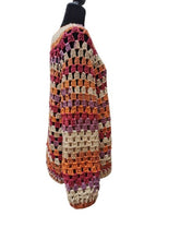Load image into Gallery viewer, Oversized Granny Square Crochet Cardigan, Handmade Jumpers