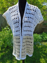 Load image into Gallery viewer, Two-Tone Cotton Vest, Beach coverup, Fits sizes M-XL