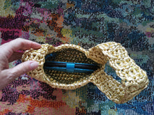 Load image into Gallery viewer, Japanese Knot Bag: Metallic Evening Purse in Gold