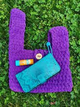Load image into Gallery viewer, Crochet Chenille Japanese Knot Bag: Textured Mini Purse