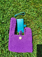 Load image into Gallery viewer, Crochet Chenille Japanese Knot Bag: Textured Mini Purse