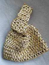 Load image into Gallery viewer, Japanese Knot Bag: Metallic Evening Purse in Gold