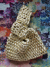 Load image into Gallery viewer, Japanese Knot Bag: Metallic Evening Purse in Gold
