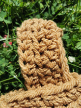 Load image into Gallery viewer, Crochet Japanese Knot Bag: Textured Tan Mini Purse