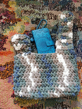 Load image into Gallery viewer, Crochet Chenille Japanese Knot Bag: Textured Mini Mosu Purse