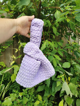Load image into Gallery viewer, Crochet Velvet Japanese Knot Bag: Textured Mini Mosu Bag