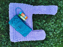 Load image into Gallery viewer, Crochet Velvet Japanese Knot Bag: Textured Mini Mosu Bag
