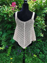 Load image into Gallery viewer, Crochet Lacy Tank Top, Crochet Cover Up - S-L