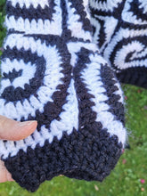 Load image into Gallery viewer, Crochet Spiral Sweater: Handmade Swirl Cardigan, Handmade Jumper