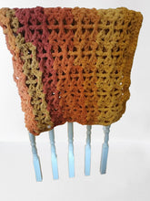 Load image into Gallery viewer, Handmade Orange Ombre Throw Blanket, Plush Acrylic Comfort