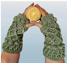 Load image into Gallery viewer, Boho Crochet Fingerless Gloves, Hand Warmers