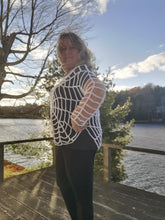 Load image into Gallery viewer, Crochet Spiderweb Mesh Top, S-XXL, Fishnet Sweater