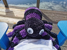 Load image into Gallery viewer, Giant Crochet Spider: Velvet Plush Toy (23")