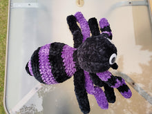 Load image into Gallery viewer, Giant Crochet Spider: Velvet Plush Toy (23")