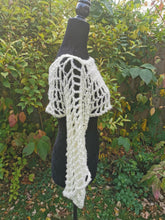 Load image into Gallery viewer, Crochet Mesh Shrug, Vanilla Long Sleeve Bolero, S-XL