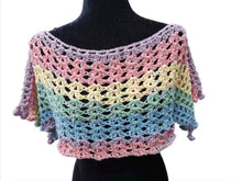 Load image into Gallery viewer, Crochet Pompom Crop Top