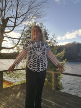 Load image into Gallery viewer, Crochet Spiderweb Mesh Top, S-XXL, Fishnet Sweater