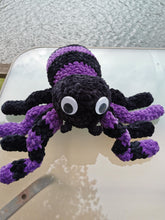 Load image into Gallery viewer, Giant Crochet Spider: Velvet Plush Toy (23")