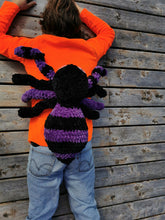 Load image into Gallery viewer, Giant Crochet Spider: Velvet Plush Toy (23")