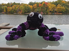 Load image into Gallery viewer, Giant Crochet Spider: Velvet Plush Toy (23")