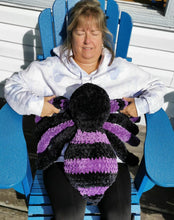Load image into Gallery viewer, Giant Crochet Spider: Velvet Plush Toy (23")