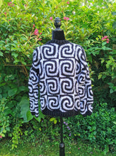 Load image into Gallery viewer, Crochet Spiral Sweater: Handmade Swirl Cardigan, Handmade Jumper