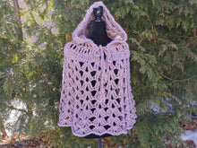 Load image into Gallery viewer, Crochet Hooded Cape: Soft Lace Cluster Poncho