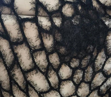 Load image into Gallery viewer, Furry Crocheted Spider Web: 6ft Halloween Decor