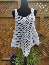 Load image into Gallery viewer, French Crochet Lacy Tank Top PATTERN: Easy Design, Sizes S-XXL (PDF Download)