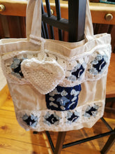 Load image into Gallery viewer, Crochet Granny Square Market Bag