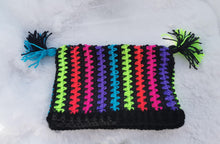 Load image into Gallery viewer, Handmade Crochet Rainbow Hat, Cat Ear Beanie